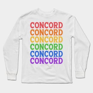 CONCORD RAINBOW TYPOGRAPHY Long Sleeve T-Shirt